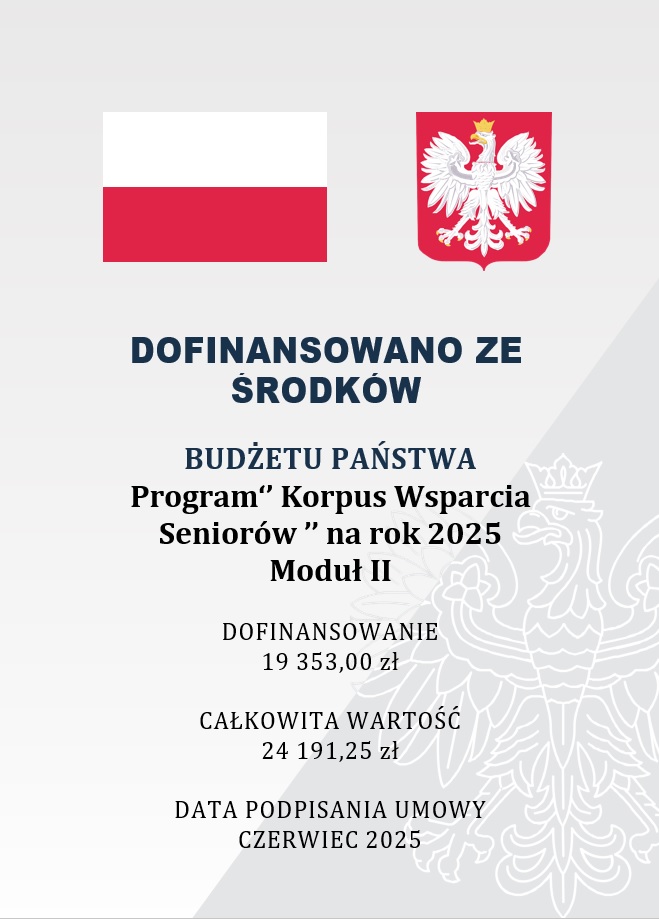 Plakat: Korpus wsparcia Seniora na rok 2025